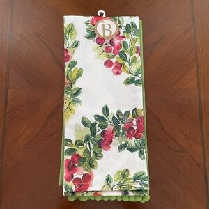 Cranberry Wreath Tea Towel Set